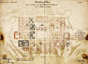Terezin_fortress_plan_1869