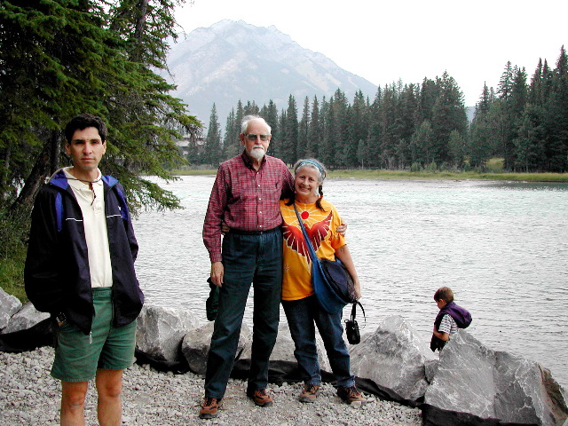 Ben, Arthur, Martha, Natan, Bow River, Banff