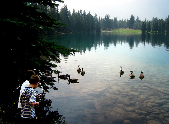 Aron & Natan, Pyramid Lake, Jasper