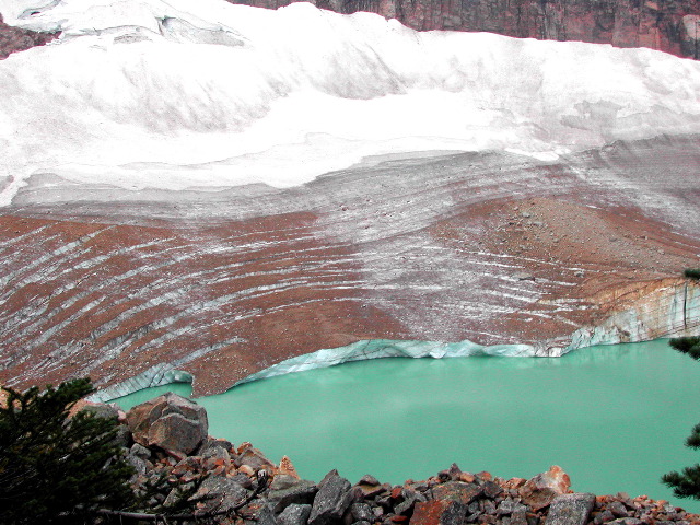 Edith Cavell Mtn glacier