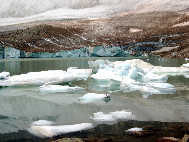 Edith Cavell Mtn glacier