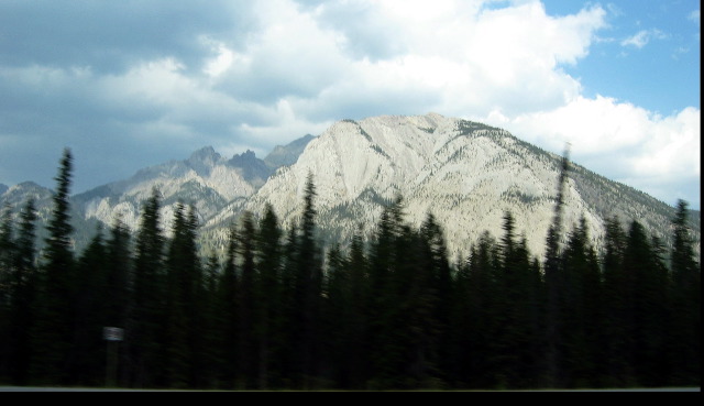 on road to Banff, Canada