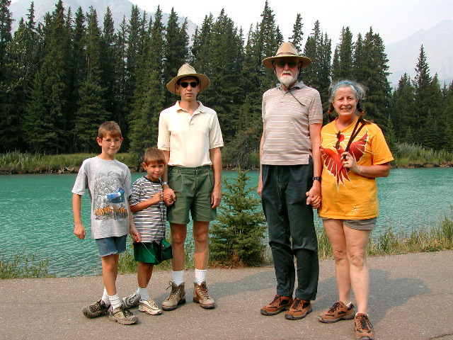 Aron, Natan, Ben, Arthur, Martha, Sundance Trail, Banff