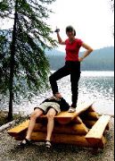 Ben & Mia, Pyramid Lake, Jasper