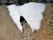 small glacier cave on Edith Cavell Mtn