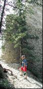 Natan on hoodoo trail, Banff, Canada
