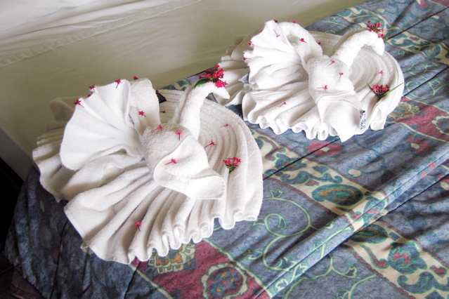 Volcano  Lodge--towels 2