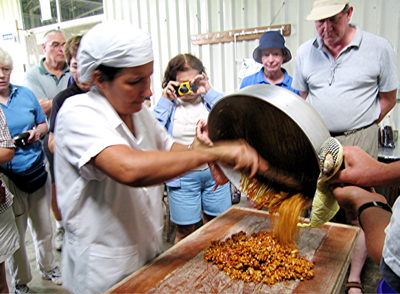 Macadamia brittle making 3