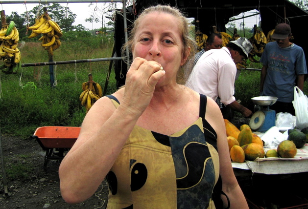 Martha with guanabana