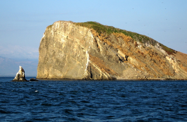 Punta Coral trip--frigate bird rock