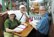 lunch with Arthur & Dora in the market