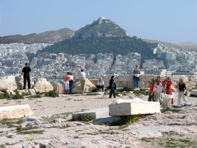 7b. Athens, Licabettus Hill from Acropolis