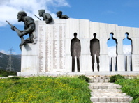 31. Monument to WW.II Resistance, N. of Thebes