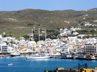 55. Paros, Panorama in harbor
