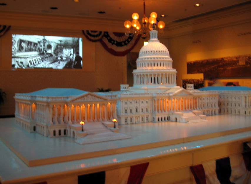 Model of the Capitol hollowed out of marble, Disneyland