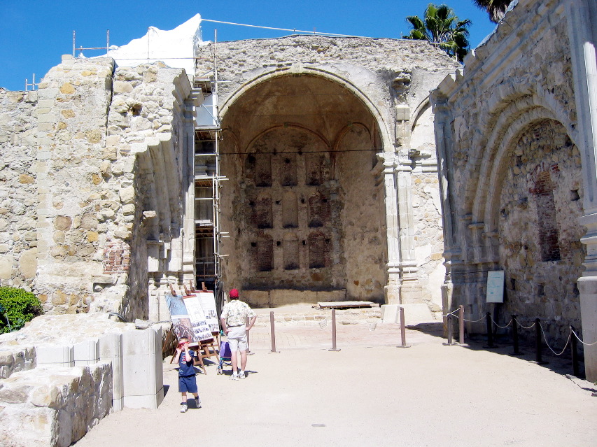 the old church ruins