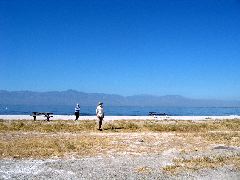 Kerstin & Arthur at the Salton Sea