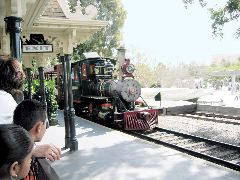Train that goes around Disneyland, Anaheim, CA
