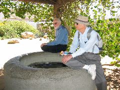 Arthur & Leonard at the well, Old Town, San Diego
