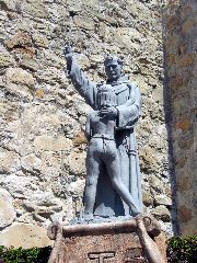 Father Junipero Serra and an Indian